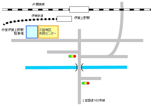 伊賀上野駅駐車場案内図