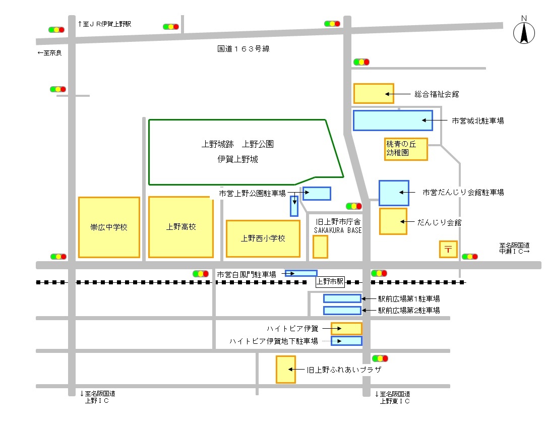 市街地駐車場案内図