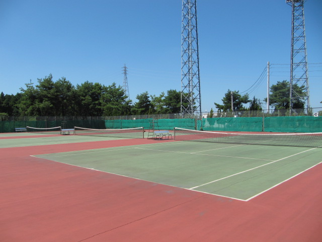 青山テニスコートの写真