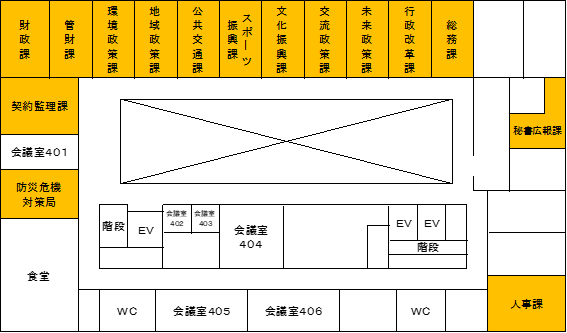 本庁の庁内案内図