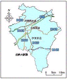 Template:伊賀国の郡