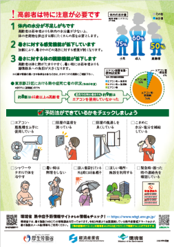 高齢者　熱中症リーフレット