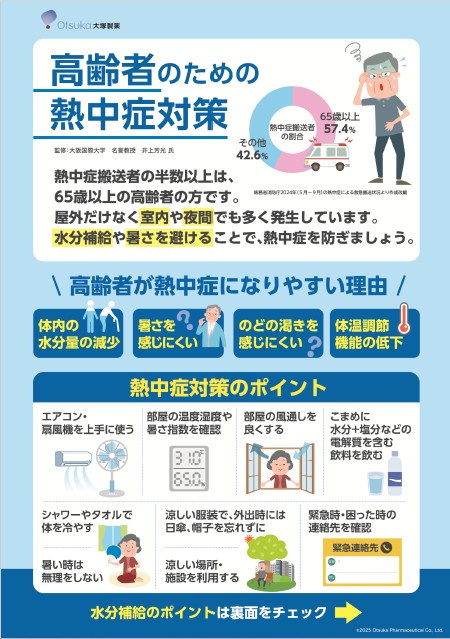 リーフレット　高齢者のための熱中症対策