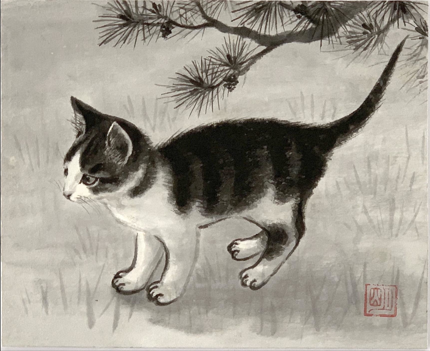 子猫の絵画