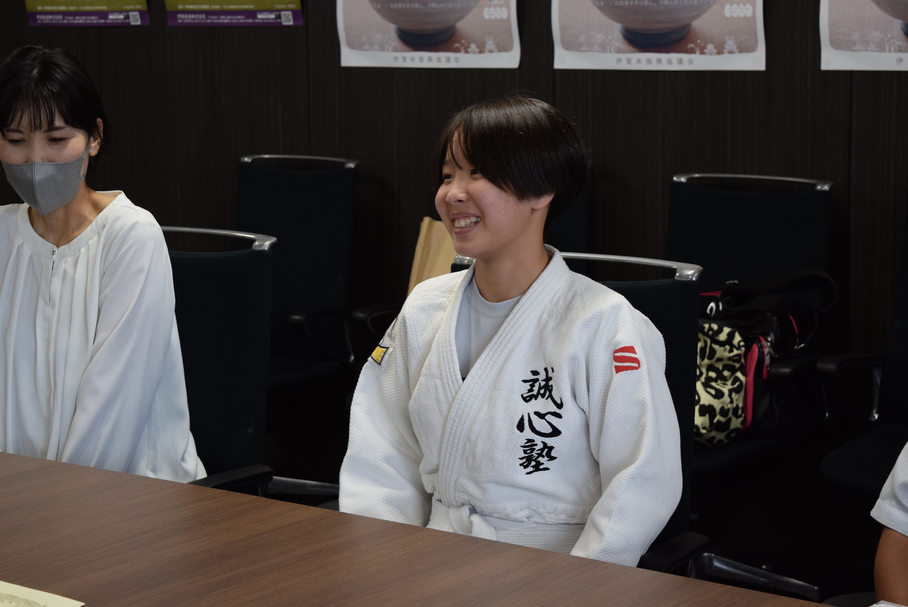 抱負を語る大矢選手