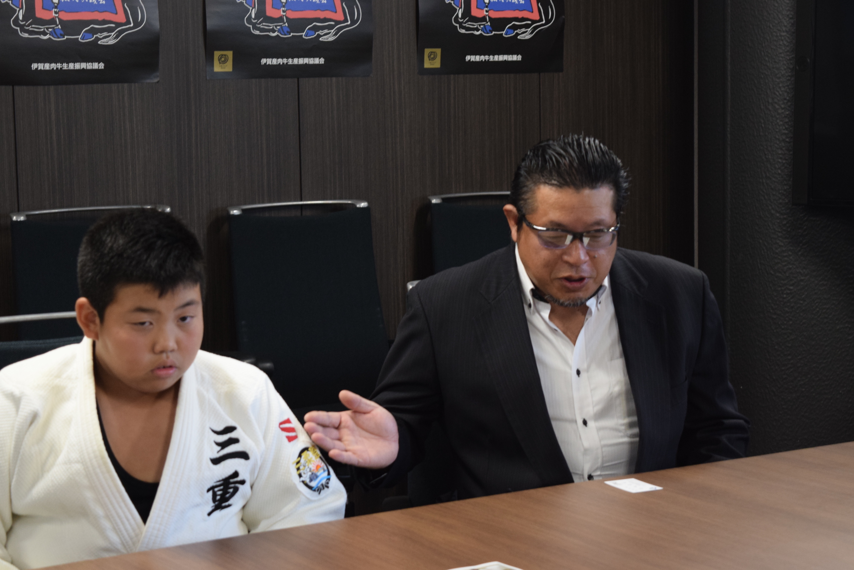 稲沢コーチと扇田選手